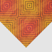 ORANJE EN ZWART Papieren zakdoekje Tissuepapier (Detail)