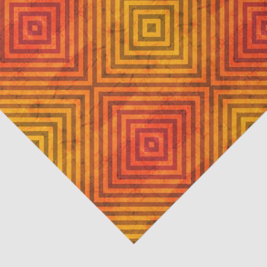 ORANJE EN ZWART Papieren zakdoekje Tissuepapier (Detail)