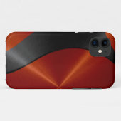 Oranje en zwart roestvrij staal Case-Mate iPhone case (Achterkant (horizontaal))