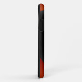 Oranje en zwart roestvrij staal Case-Mate iPhone case (Achterkant/rechts)