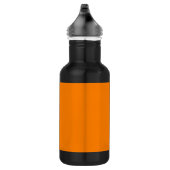 Oranje en zwart Roestvrij stalen flesje Waterfles (Rechts)