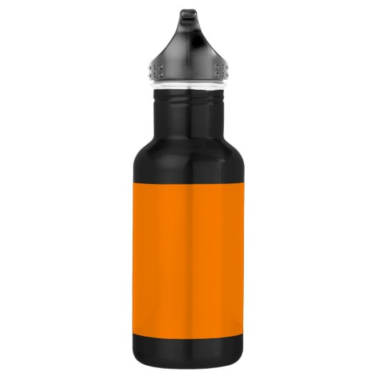 Oranje en zwart Roestvrij stalen flesje Waterfles (Rechts)