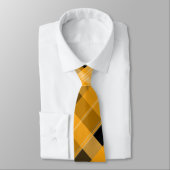 Oranje en zwart Stropdas (Gebonden)