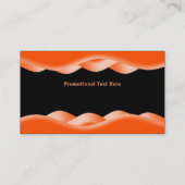 Oranje en zwart Visitekaartje (Achterkant)
