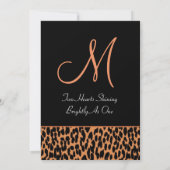 Oranje en zwart waterig bruinpapier kaart (Achterkant)