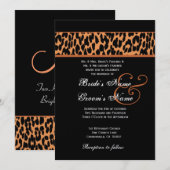 Oranje en zwart waterig bruinpapier kaart (Voorkant / Achterkant)