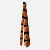 Oranje En Zwarte Basketbalpatroon, Stropdas (Achterkant)