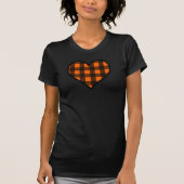 Oranje en zwarte buffelplaat t-shirt (Voorkant)