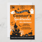 Oranje en zwarte dag kaart (Voorkant)