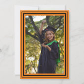 Oranje en zwarte fotograaf kaart (Achterkant)