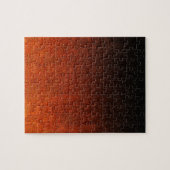 Oranje en zwarte glittergradiënt legpuzzel (Horizontaal)