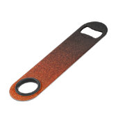 Oranje en zwarte glittergradiënt speed flessenopener (Voorkant Gekanteld)
