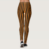 Oranje en zwarte Halloween-Leggings Leggings (Achterkant)