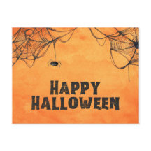 Oranje en zwarte Happy Halloween