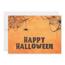 Oranje en zwarte Happy Halloween