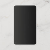 oranje en zwarte hedendaagse zakelijke kaart visitekaartje (Achterkant)