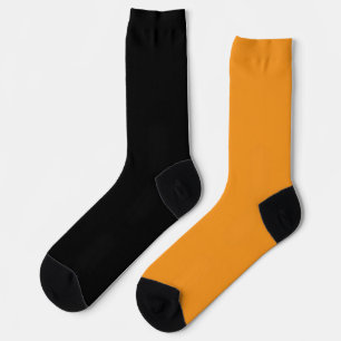 Oranje en Zwarte Herfst Halloween Sokken