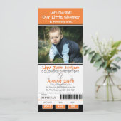 Oranje en zwarte honkbal verjaardagskaart kaart (Staand voorkant)