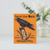  Oranje en zwarte inkt Aankondigingskaart (Staand voorkant)