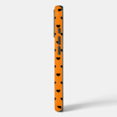 Oranje en zwarte iPhone Hoesje (Achterkant / Links)