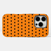 Oranje en zwarte iPhone Hoesje (Achterkant (horizontaal))