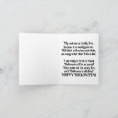 Oranje en zwarte kat Wenskaart Kaart (Binnen)