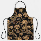 Oranje en zwarte kleding schort (Voorkant)