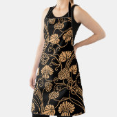 Oranje en zwarte kleding schort (Insitu)