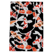 Oranje en zwarte Koi-vis Medium Cadeauzakje (Achterkant)