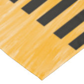 Oranje en zwarte middeneeuwse moderne kunst tafelkleed (Gekanteld)