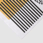 Oranje en zwarte middeneeuwse moderne kunst tissuepapier (Detail)