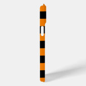 Oranje en zwarte ringbandstripes met aangepaste na Case-Mate iPhone case (Achterkant / Rechts)