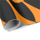 Oranje en zwarte schalen cadeaupapier (Rol Hoek)