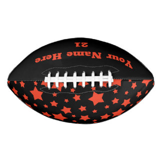 Oranje en zwarte ster american football