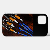 ORANJE EN ZWARTE STREPEN Case-Mate iPhone CASE (Achterkant (horizontaal))