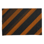 Oranje en zwarte strepen Glitter Kussensloop (Voorkant-Rechts)