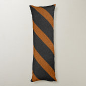 Oranje en zwarte strepen Glitter Lichaamskussen (Achterkant (Verticaal))