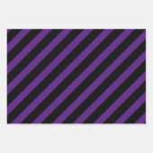 Oranje en zwarte strepen Halloween party Inpakpapier Vel (Voorkant 3)