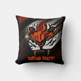 ORANJE EN ZWARTE STREPEN     KUSSEN