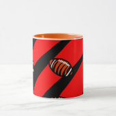 ORANJE EN ZWARTE STREPEN  MOK (Midden)