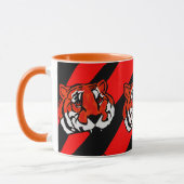 ORANJE EN ZWARTE STREPEN MOK (Links)