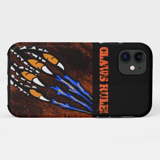 ORANJE EN ZWARTE STRIPEN Case-Mate iPhone CASE (Achterkant (horizontaal))