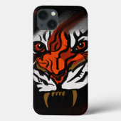 ORANJE EN ZWARTE STRIPEN Case-Mate iPhone CASE (Achterkant)