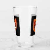 ORANJE EN ZWARTE STRIPEN GLAS (Links)