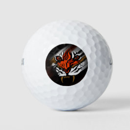 ORANJE EN ZWARTE STRIPEN GOLFBALLEN