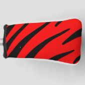 ORANJE EN ZWARTE STRIPEN GOLFHEADCOVER (Voorkant)