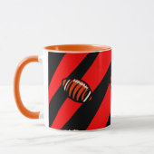 ORANJE EN ZWARTE STRIPEN MOK (Links)