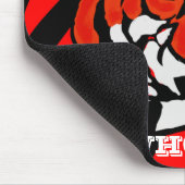 ORANJE EN ZWARTE STRIPEN MUISMAT (Hoek)