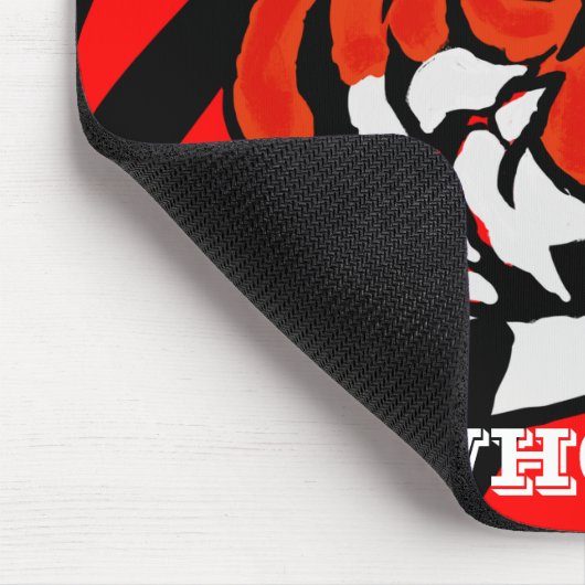 ORANJE EN ZWARTE STRIPEN MUISMAT (Hoek)