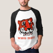 ORANJE EN ZWARTE STRIPEN T-SHIRT (Voorkant)